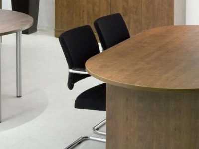 D-end Conference Table - Panel Leg